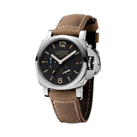 panerai luminor 1950 3 days gmt acciaio automatik|officine panerai luminor gmt automatic.